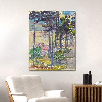 Paesaggio 4 Magnus Enckell mek31 quadro stampato su tela