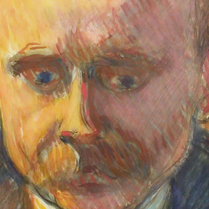 Ritratto Di Edvard Richter Magnus Enckell mek51 quadro stampato su tela