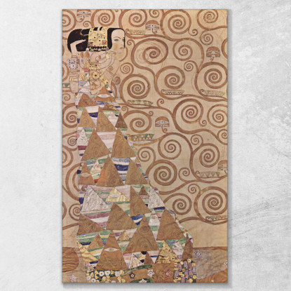 Aspettativa Dall'Albero Della Vita Gustav Klimt kg92 quadro stampato su tela