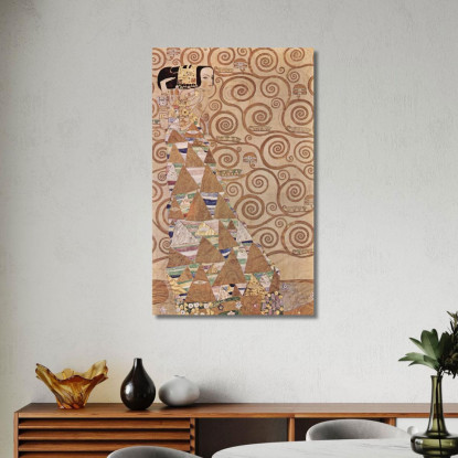Aspettativa Dall'Albero Della Vita Gustav Klimt kg92 quadro stampato su tela
