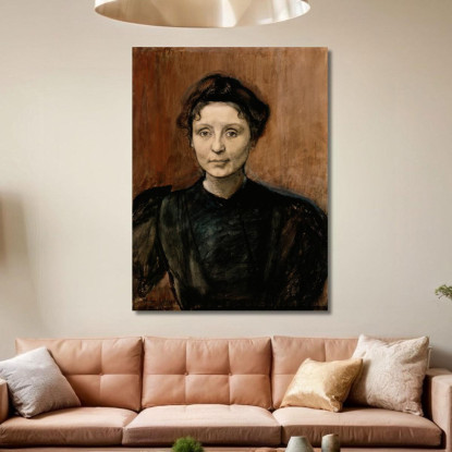 Ritratto Della Scultrice Madeleine Jouvray Magnus Enckell mek55 quadro stampato su tela