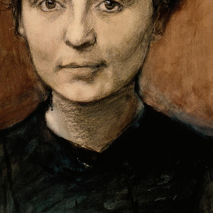 Ritratto Della Scultrice Madeleine Jouvray Magnus Enckell mek55 quadro stampato su tela