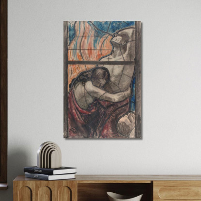 Purgatorio Magnus Enckell mek56 quadro stampato su tela