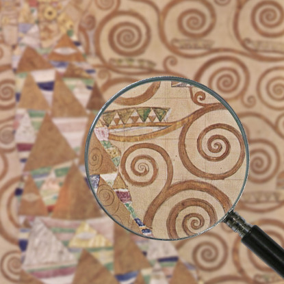 Aspettativa Dall'Albero Della Vita Gustav Klimt kg92 quadro stampato su tela
