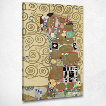 Compimento Gustav Klimt kg93 quadro stampato su tela