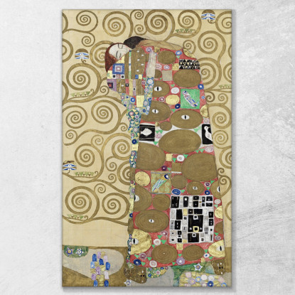 Compimento Gustav Klimt kg93 quadro stampato su tela