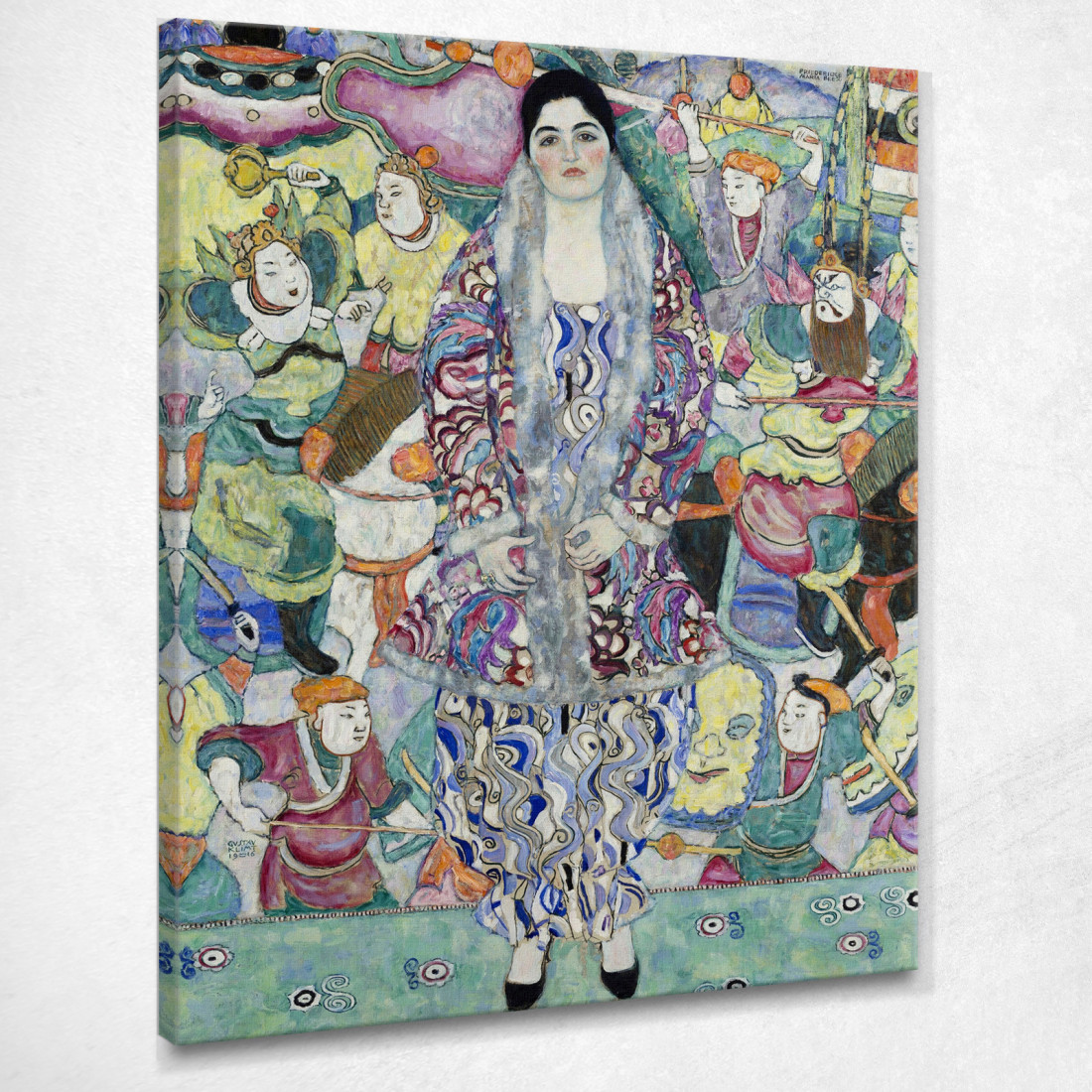 Ritratto Di Friederike Maria Birra Gustav Klimt kg95 quadro stampato su tela