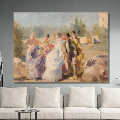 La Principessa E Il Porcaro Magnus Enckell mek76 quadro stampato su tela