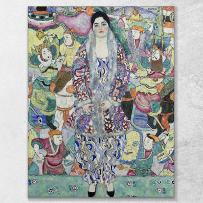 Ritratto Di Friederike Maria Birra Gustav Klimt kg95 quadro stampato su tela