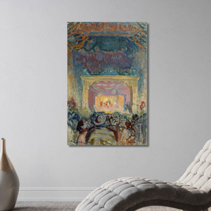 Il Teatro Di Varietà A Parigi Magnus Enckell mek77 quadro stampato su tela