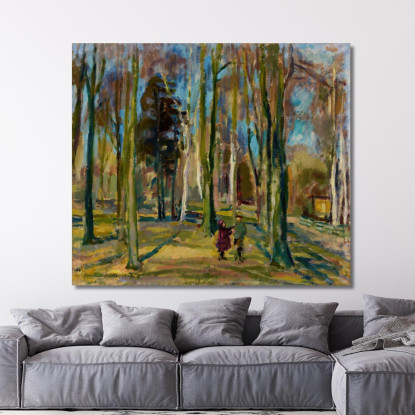 Vista Da Kaivopuisto Magnus Enckell mek80 quadro stampato su tela