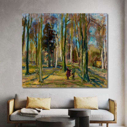 Vista Da Kaivopuisto Magnus Enckell mek80 quadro stampato su tela