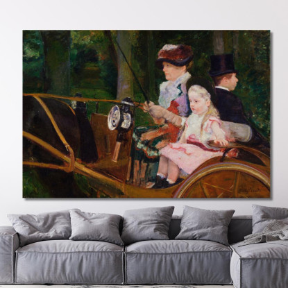 Una Donna E Una Ragazza Alla Guida Mary Cassatt mcs2 quadro stampato su tela