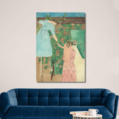 Raccolta Di Frutta Mary Cassatt mcs18 quadro stampato su tela