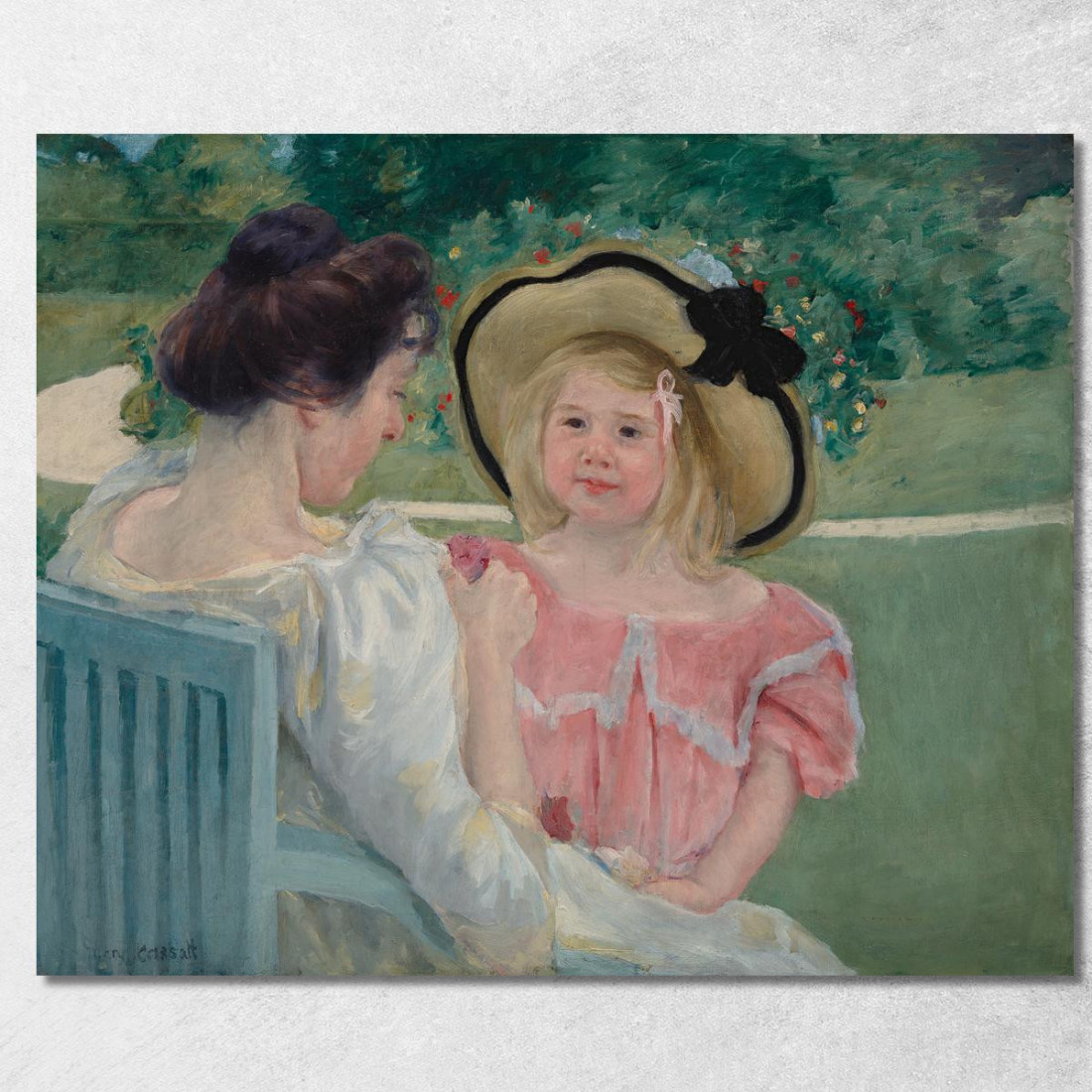 Nel Giardino Mary Cassatt mcs22 quadro stampato su tela