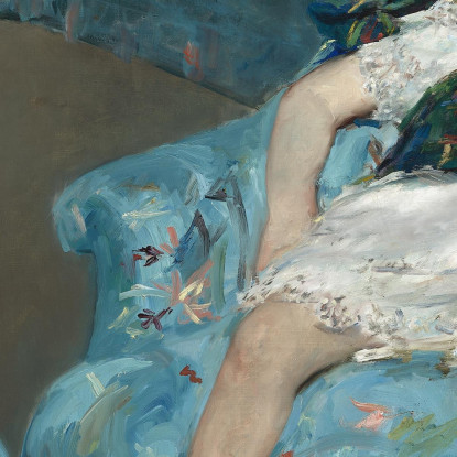Bambina In Poltrona Blu Mary Cassatt mcs27 quadro stampato su tela