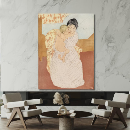 Carezza Materna Mary Cassatt mcs29 quadro stampato su tela