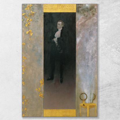 Josef Lewinsky Come Carlos In Clavigo Gustav Klimt kg100 quadro stampato su tela