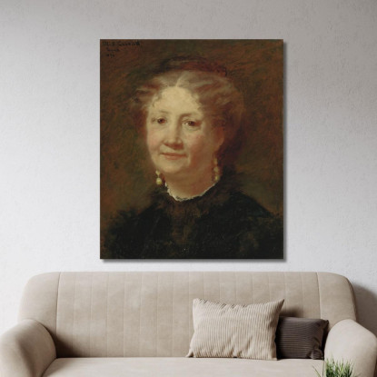 Ritratto Di Signora Cortier Mary Cassatt mcs41 quadro stampato su tela