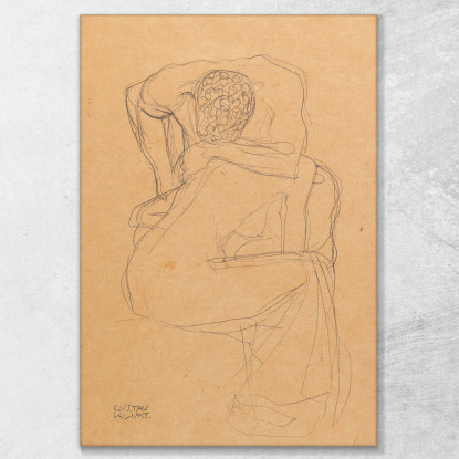 Amanti Gustav Klimt kg105 quadro stampato su tela