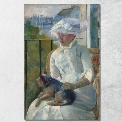 Ragazza Alla Finestra Mary Cassatt mcs67 quadro stampato su tela