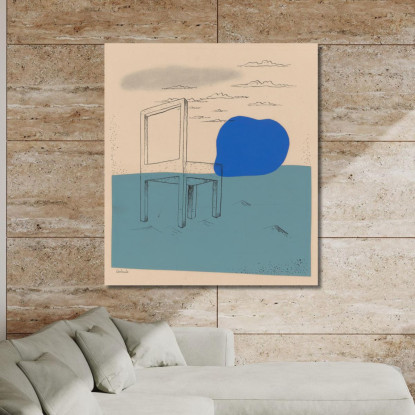 Paesaggio Con Una Sedia Mikuláš Galanda mgl54 quadro stampato su tela