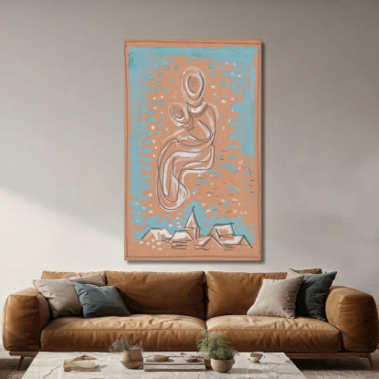 Madonna Mikuláš Galanda mgl66 quadro stampato su tela