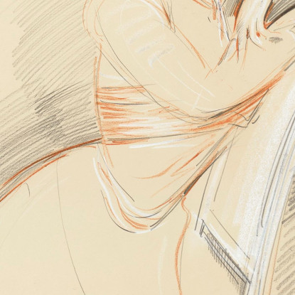 La Signorina Taylor Seduta Paul César Helleu pch26 quadro stampato su tela