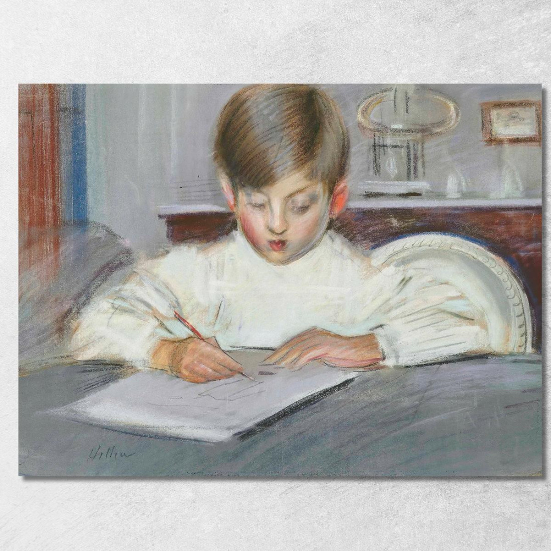 La Lezione Di Disegno Paul César Helleu pch56 quadro stampato su tela