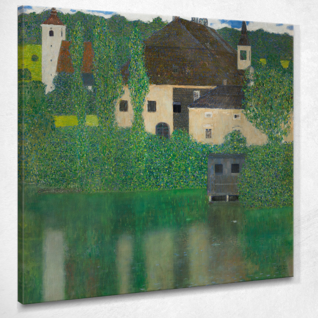 Castello Acquatico Kammer Chateau Vicino Ad Attersee I Gustav Klimt kg144 quadro stampato su tela