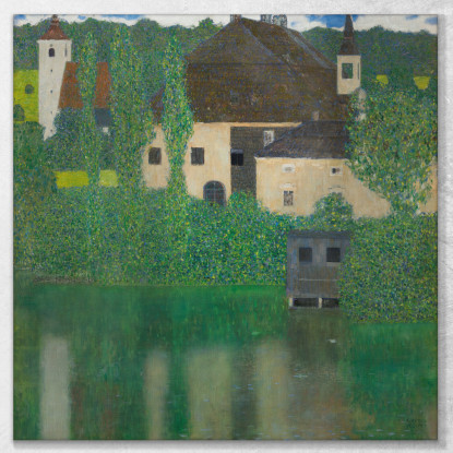 Castello Acquatico Kammer Chateau Vicino Ad Attersee I Gustav Klimt kg144 quadro stampato su tela