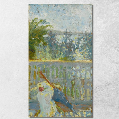 Il Balcone E L'Ombrellone Pierre Bonnard pbn27 quadro stampato su tela