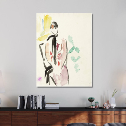 Bozzetto Per Un Ritratto Di Madame De Carnière-Wouters Moglie Dell'Artista Rik Wouters rwo22 quadro stampato su tela