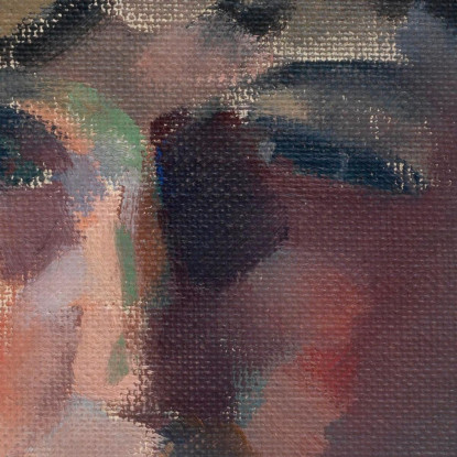 Autoritratto Con Cappello Verde Rik Wouters rwo25 quadro stampato su tela