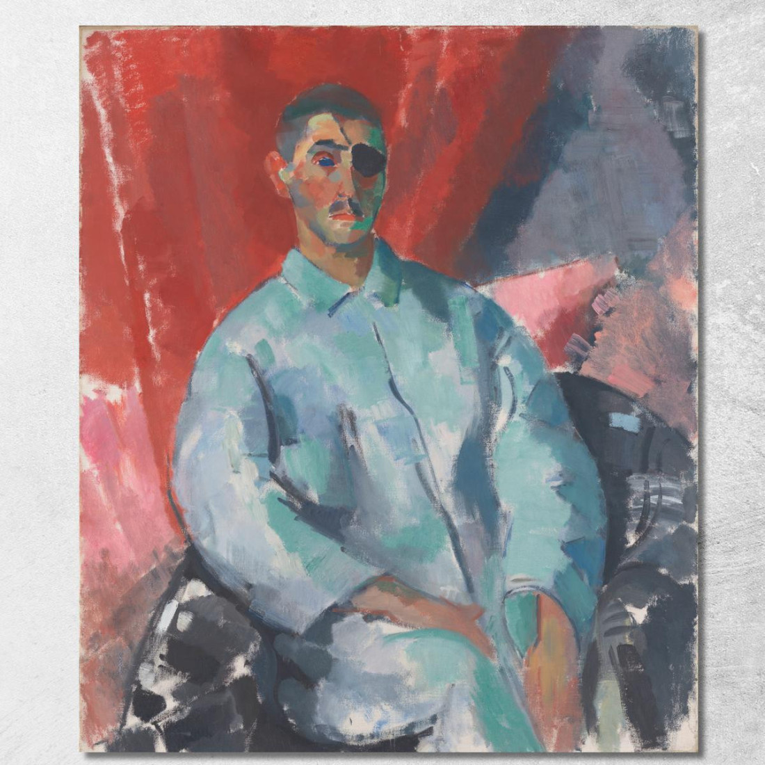 Autoritratto Con Benda Nera Sull'Occhio Rik Wouters rwo27 quadro stampato su tela