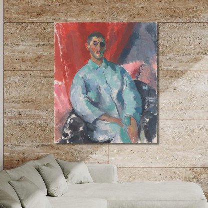 Autoritratto Con Benda Nera Sull'Occhio Rik Wouters rwo27 quadro stampato su tela