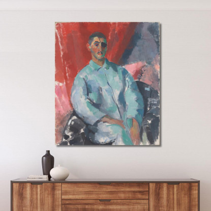 Autoritratto Con Benda Nera Sull'Occhio Rik Wouters rwo27 quadro stampato su tela