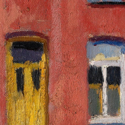 La Neve Tardiva Della Casa Rossa Rik Wouters rwo33 quadro stampato su tela