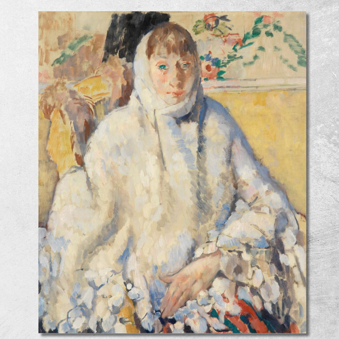 La Donna Malata Con Lo Scialle Bianco Rik Wouters rwo34 quadro stampato su tela