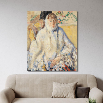 La Donna Malata Con Lo Scialle Bianco Rik Wouters rwo34 quadro stampato su tela