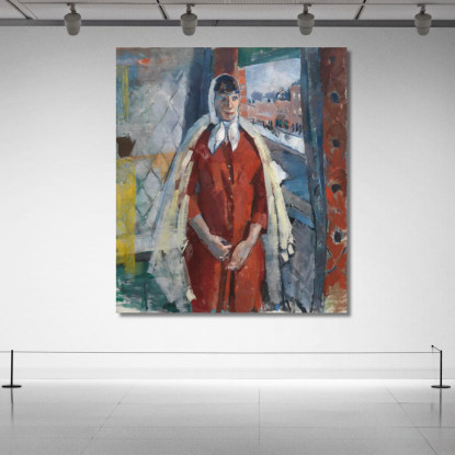 Donna Alla Finestra Rik Wouters rwo37 quadro stampato su tela