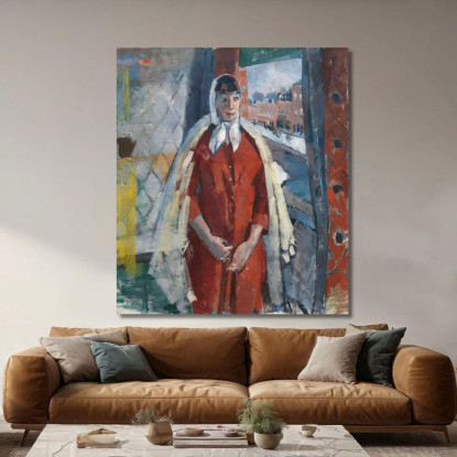Donna Alla Finestra Rik Wouters rwo37 quadro stampato su tela