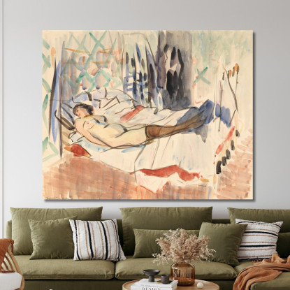 Donna Che Riposa Rik Wouters rwo43 quadro stampato su tela