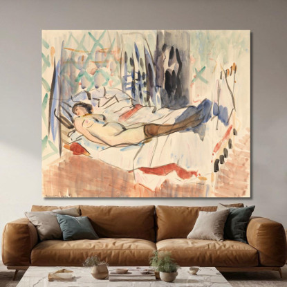 Donna Che Riposa Rik Wouters rwo43 quadro stampato su tela