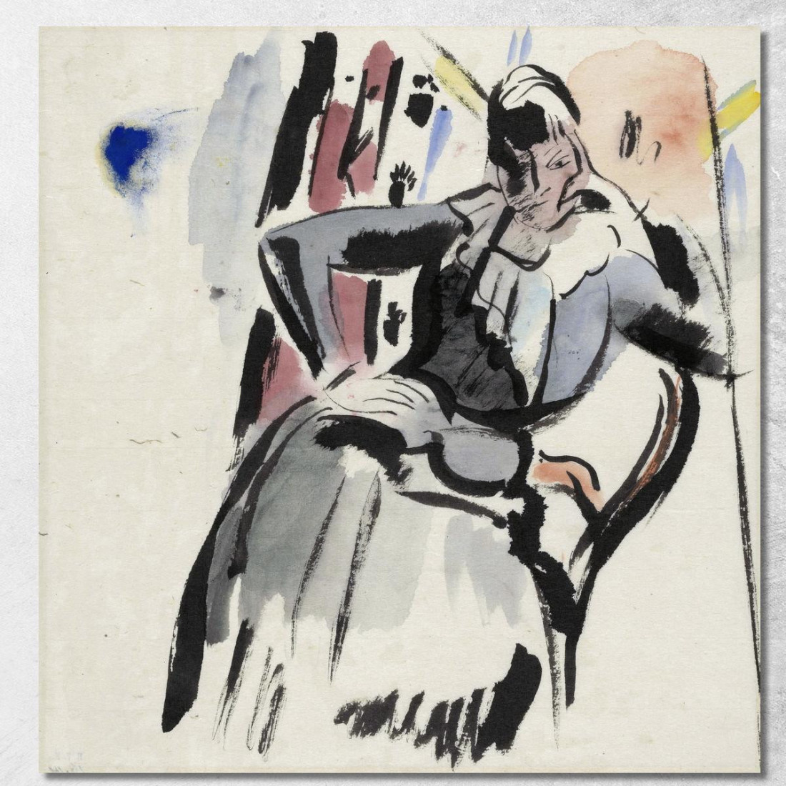 Donna Seduta Rik Wouters rwo45 quadro stampato su tela