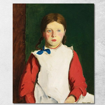 Piccola Ragazza Irlandese Robert Henri rhn36 quadro stampato su tela