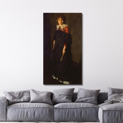 La Studentessa D'Arte Signorina Josephine Nivison Robert Henri rhn66 quadro stampato su tela
