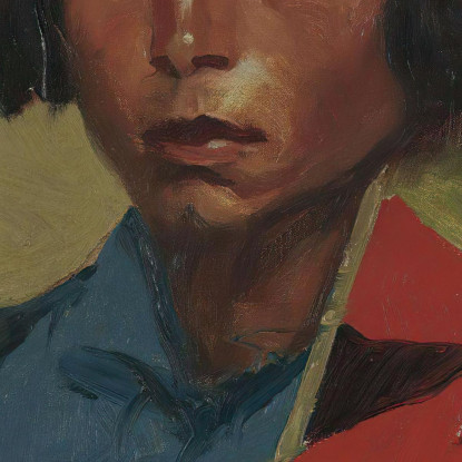 Giovane Maschio Del Pueblo Di Tesuque Robert Henri rhn74 quadro stampato su tela