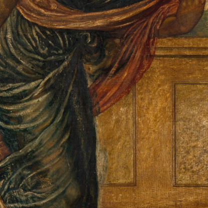 Cupido Trova Psiche Addormentata Vicino A Una Fontana Sir Edward Coley Burne-Jones ecb10 quadro stampato su tela