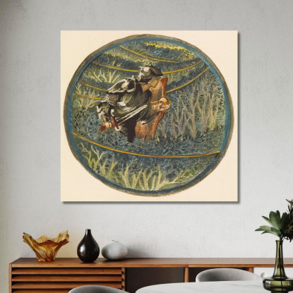 Filo D'Oro Sir Edward Coley Burne-Jones ecb23 quadro stampato su tela